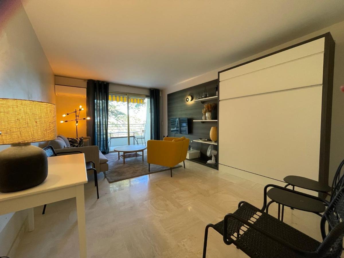 C012-Appartement Confortable Avec Piscine, Tennis Et Grand Parc Cannes Buitenkant foto